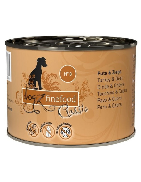 Dogz Finefood Classic N.08 Indyk i koza 200g