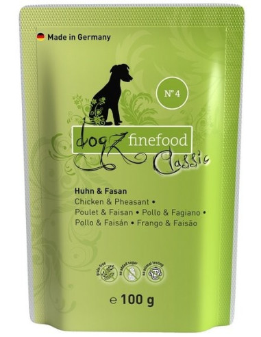 Dogz Finefood Classic N.04 Kurczak i bażant 100g