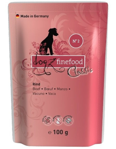 Dogz Finefood Classic N.02 Wołowina 100g