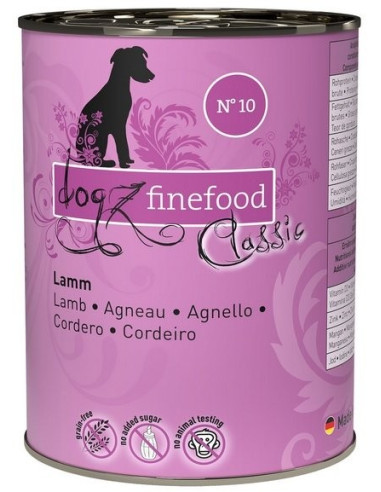 Dogz Finefood Classic N.10 Jagnięcina 400g