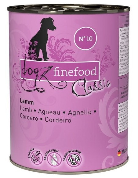 Dogz Finefood Classic N.10 Jagnięcina 400g