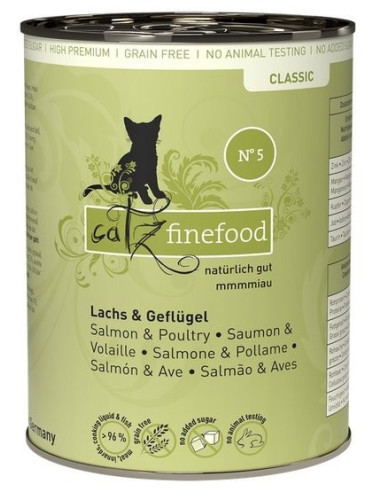 Catz Finefood Classic N.05 Łosoś i drób 400g