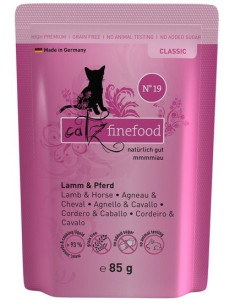 Catz Finefood Classic N.19 Jagnięcina i konina 85g
