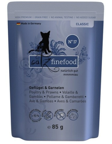 Catz Finefood Classic N.17 Drób i krewetki 85g