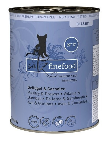 Catz Finefood Classic N.17 Drób i krewetki 400g