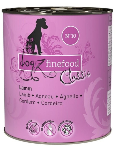 Dogz Finefood Classic N.10 Jagnięcina 800g
