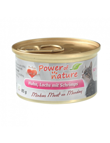 Power of Nature Minka’s Meat on Monday – Kurczak, łosoś i krewetki 85g