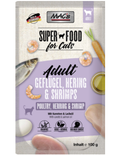 MAC's Cat Drób, śledź i krewetki 100g