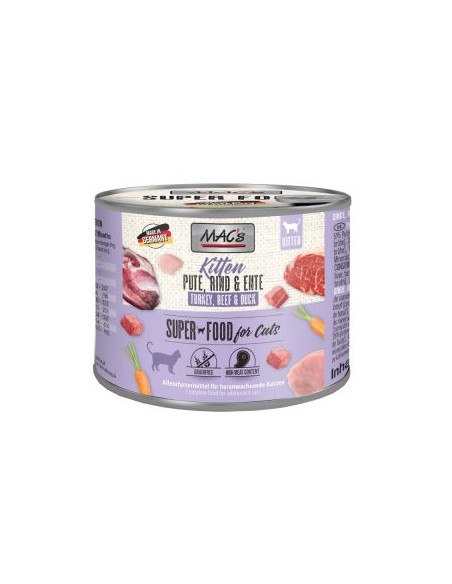 MAC's Kitten Indyk, wołowina i kaczka 200g