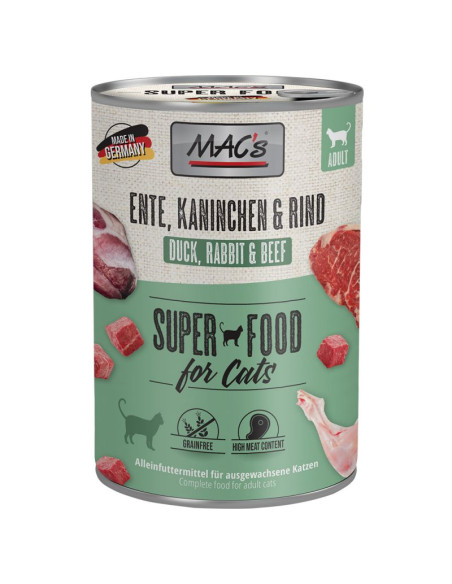 MAC's Cat Kaczka, królik i wołowina 400g