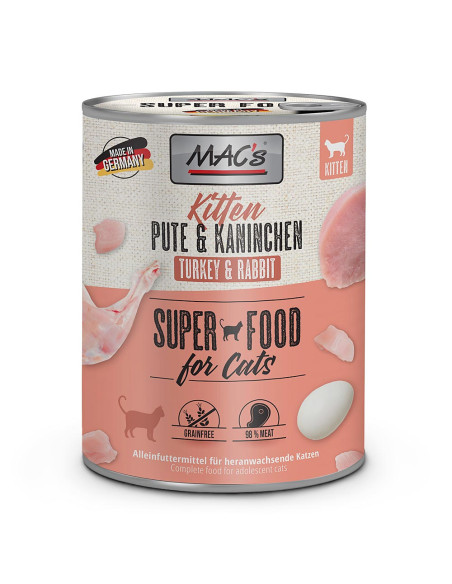 MAC's Kitten Indyk i królik 800g