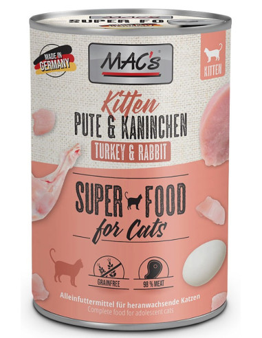 MAC's Kitten Indyk i królik 400g