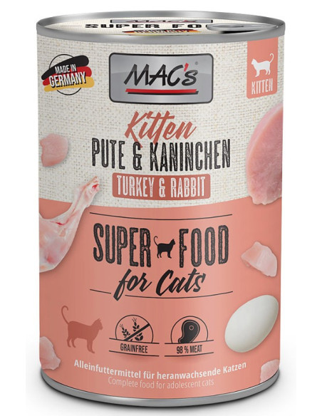 MAC's Kitten Indyk i królik 400g