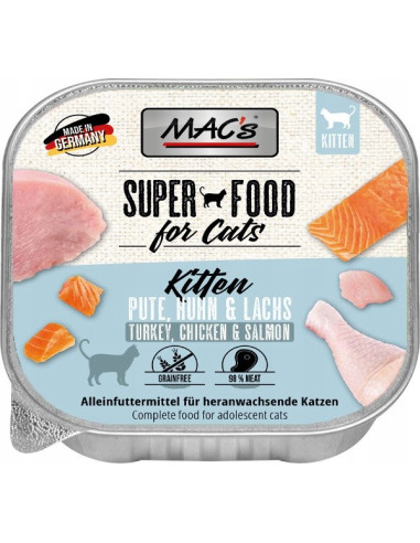 Mac's Kitten Tacka - Indyk, kurczak, łosoś 100g