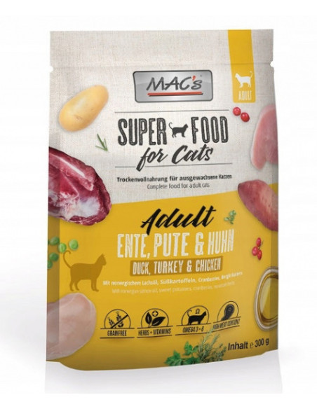 Mac's Cat Adult- Kaczka, indyk, kurczak 300g