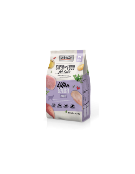 Mac's Cat Kitten dla kociąt - Drób 1,5kg