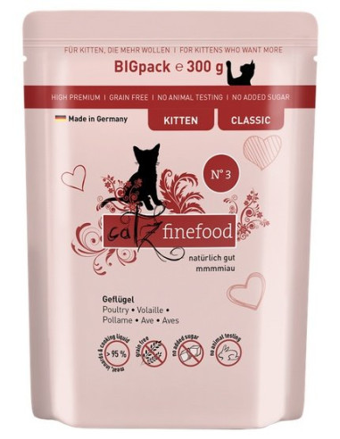 Catz Finefood Classic Kitten N.03 Drób 300g