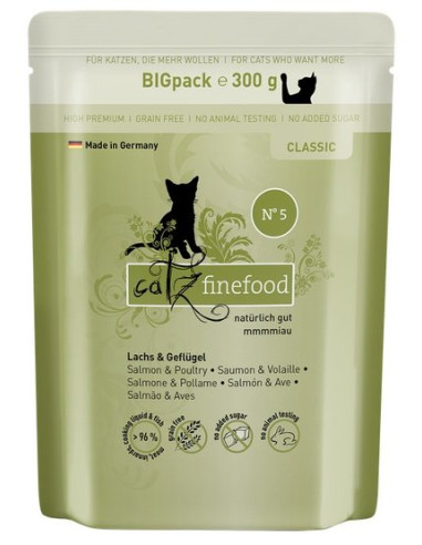 Catz Finefood Classic N.05 Łosoś i drób 300g