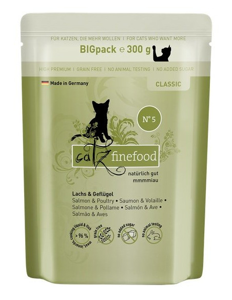 Catz Finefood Classic N.05 Łosoś i drób 300g