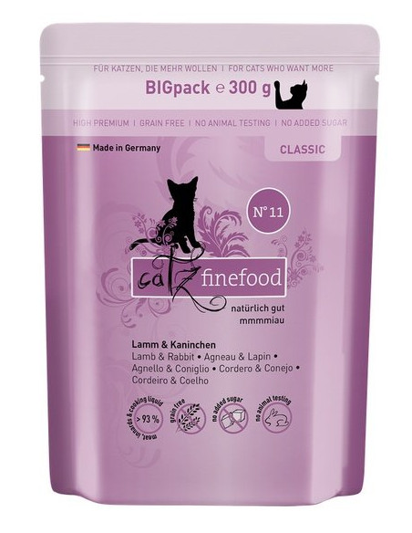 Catz Finefood Classic N.11 Jagnięcina i królik 300g