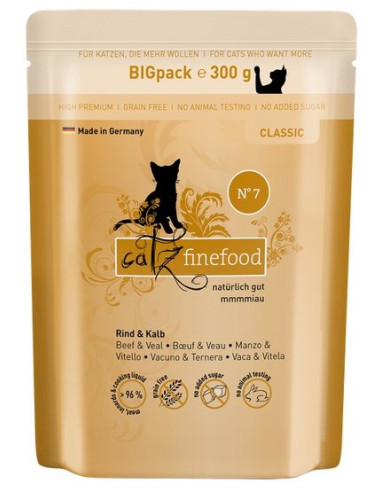 Catz Finefood Classic N.07 Wołowina i cielęcina 300g