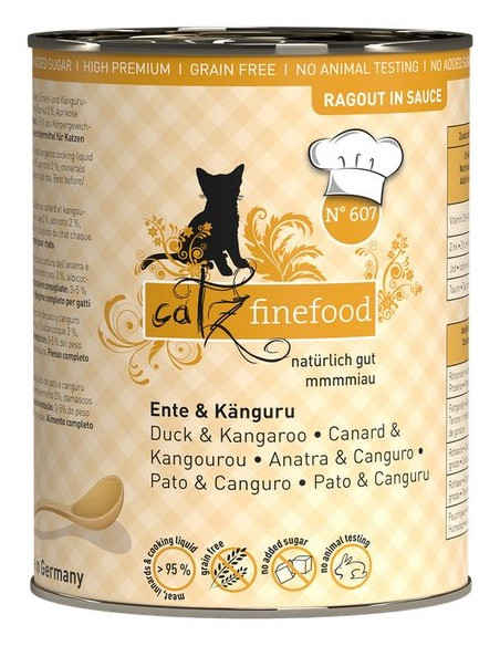 Catz Finefood Ragout N.607 Kaczka i Kangur 380g