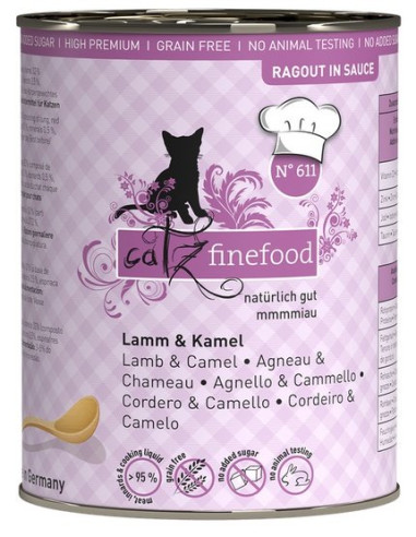 Catz Finefood Ragout N.611 Jagnięcina i Wielbłąd 380g