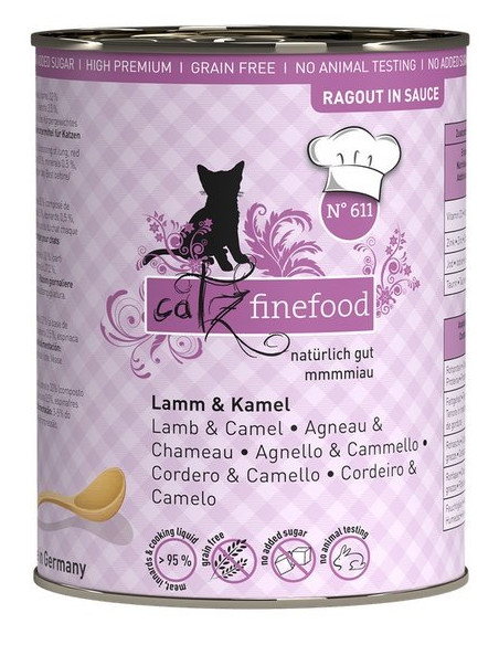 Catz Finefood Ragout N.611 Jagnięcina i Wielbłąd 380g
