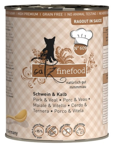 Catz Finefood Ragout N.609 Wieprzowina i Cielęcina 380g