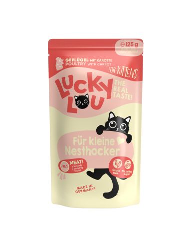 Lucky Lou Lifestage Kitten Drób 125g