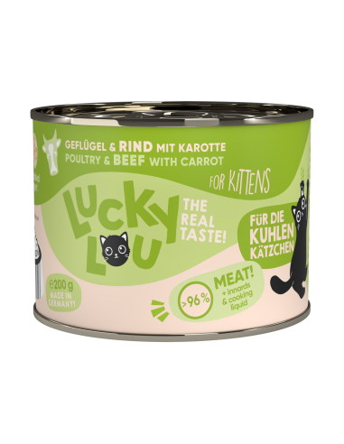 Lucky Lou Lifestage Kitten Drób i wołowina 200g