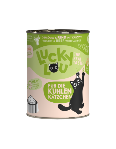 Lucky Lou Lifestage Kitten Drób i wołowina 400g