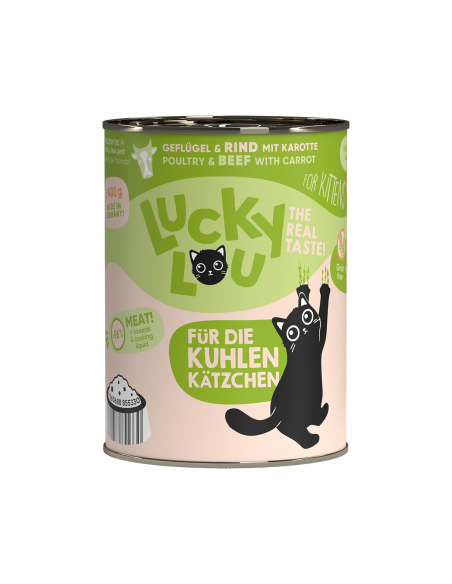 Lucky Lou Lifestage Kitten Drób i wołowina 400g