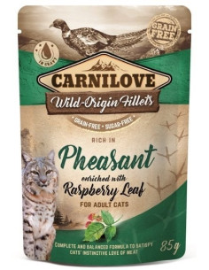 Carnilove Cat Pheasant & Raspberry Leaves - Bażant z...