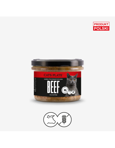 Cats Plate Beef - Wołowina z indykiem 180g