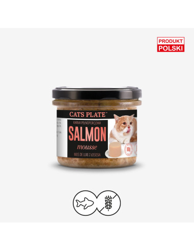 Cats Plate Salmon Mousse - Mus z łososia 100g