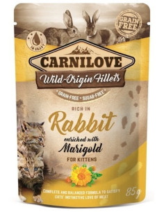 Carnilove Kitten Rabbit & Marigold - Królik z dodatkiem...