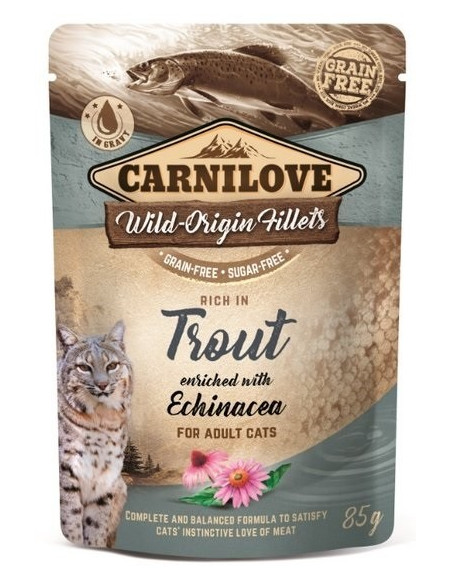 Carnilove Cat Trout & Echinacea - Pstrąg z Echinacea 85g