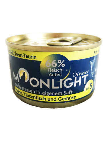 Moonlight Dinner 5 - Kurczak i kałamarnica z warzywami 80g