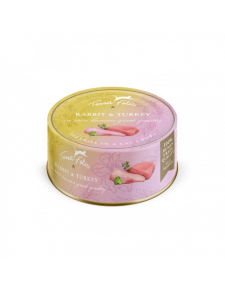 Terra Felis Królik z indykiem 80g