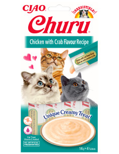 Inaba Ciao Churu - Kurczak i krab 4x14g