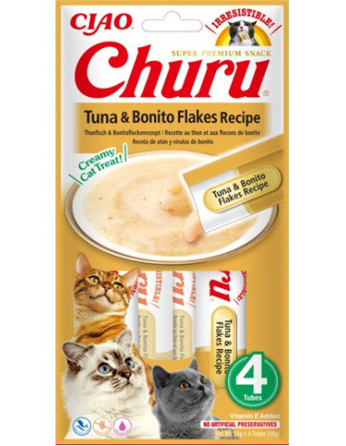 Inaba Ciao Churu - Tuńczyk i ryba bonito 4x14g