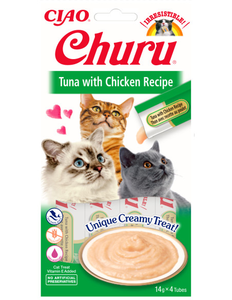 Inaba Ciao Churu - Tuńczyk i kurczak 4x14g