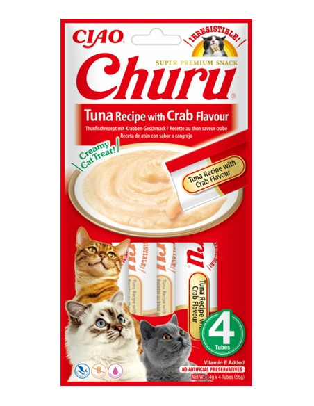 Inaba Ciao Churu - Tuńczyk i krab 4x14g