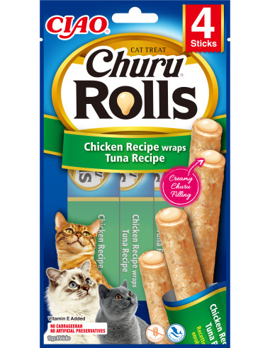 Inaba Ciao Churu Rolls dla kota - Kurczak i tuńczyk