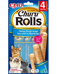 Inaba Ciao Churu Rolls dla kota - Kurczak, tuńczyk i...