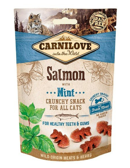 Carnilove Cat Snack Fresh Crunchy Łosoś z miętą 50g