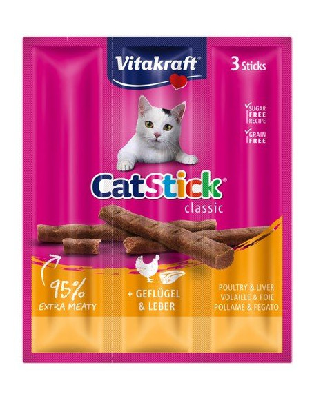 Vitakraft Cat Stick Classic - Drób i Wątróbka 18g