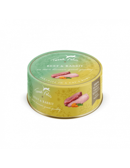 Terra Felis Wołowina i królik 80g