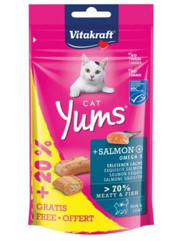 Przysmaki Vitakraft Cat Yums - Łosoś 48g Data ważności 01.2025